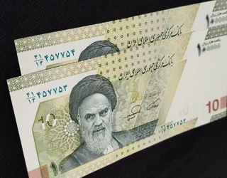 جفت اسکناس ۱۰۰,۰۰۰ ریالی همتی - فرزین | شماره قرینه | سوپربانکی UNC