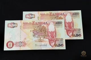 جفت اسکناس ۵۰ کواچا زامبیا سوپر بانکی | UNC